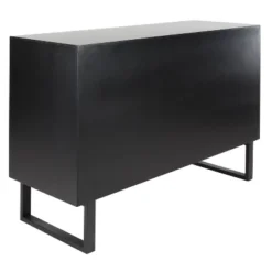 Rectangular Contemporary Mosaic Wood Cabinet Black - Olivia & May -Olivia & May GUEST 7e7a57b1 b1da 40cf 9a74 6427ae207b6e