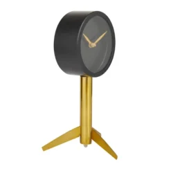 Stainless Steel Clock With Gold Stand - Novogratz -Olivia & May GUEST 7ea9bb87 165c 4388 b0d0 abf2b9345107