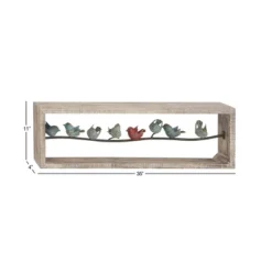 Metal Bird Wall Decor White - Olivia & May -Olivia & May GUEST 7ec38f3a 02fb 4b62 b387 780468d54c63