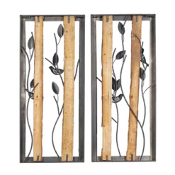 Set Of 2 Metal Bird Wall Decors With Real Wood Detailing Black - Olivia & May 26 Set Of 2 Metal Bird Wall Decors With Real Wood Detailing Black - Olivia & May -Olivia & May GUEST 7f77e3db 18ec 459e a7fa ce1b9c549c49