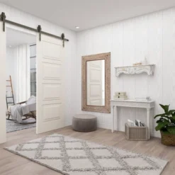 Wood Floral Intricately Carved Wall Mirror Brown - Olivia & May -Olivia & May GUEST 7f8de5ab 9b8b 4dab 8a21 da1291a62e8d