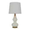 29" X 15" Modern Glass Table Lamp White - Olivia & May -Olivia & May GUEST 7faa4cb7 1bfd 4ba8 b7f7 e80d02419851