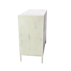 Glam Painted Wood And Mirror Chest White - Olivia & May -Olivia & May GUEST 80496b09 d574 40e0 a76c 8fe5ad119367