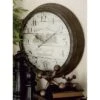 Metal Wall Clock With Bordeaux White - Olivia & May -Olivia & May GUEST 80a6fe3f c136 42e7 8a95 07defe16be4e