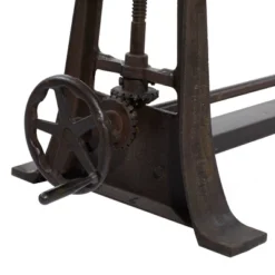 Industrial Teak Wood Console Table Brown - Olivia & May -Olivia & May GUEST 80acbae2 6948 4df9 b5de 0ae803ded744