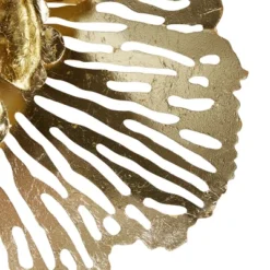 Metal Floral Wall Decor Set Of 3 Gold - Olivia & May -Olivia & May GUEST 80b16c5f 8d6d 4ffc 90e6 0624fe223128