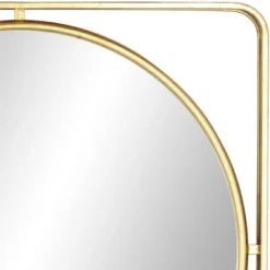Modern Metal Iron Wall Mirror Gold - Olivia & May -Olivia & May GUEST 80e706ee 8f19 4788 885a 5ba2e6595498