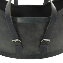 Set Of 2 Leather Storage Baskets Dark Brown - Olivia & May -Olivia & May GUEST 80f93834 fce4 438b aeb9 6768152f50e9