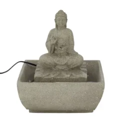Resin Traditional Buddha Fountain Beige - Olivia & May -Olivia & May GUEST 813ed756 85cd 41ff bd12 c2315fe729eb