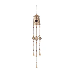 42" Iron Rustic Birds Windchime Bronze - Olivia & May: Outdoor Garden Decor, Gentle Tones -Olivia & May GUEST 81659bc6 ec2d 4f8a a39c f4ab8e649b29