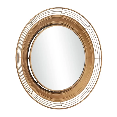 Bohemian Metal Wall Mirror Brown - Olivia & May 6 Bohemian Metal Wall Mirror Brown - Olivia & May - Image 4