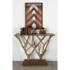 Contemporary Wood Console Table Brown - Olivia & May -Olivia & May GUEST 822b89a2 0309 4f83 a485 78cc0230789f