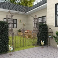 17" X 10" Eclectic Metal Birds Garden Sculpture - Olivia & May -Olivia & May GUEST 82aa779b 39b5 40eb 8ad9 fe3549c98e72