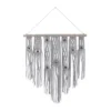 Cotton Macrame Waved Intricately Wall Decor With Beaded Fringe Tassels Gray - Olivia & May -Olivia & May GUEST 82b6c982 aeed 40fc 915d 93e802a01793