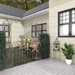 47" Iron Vintage Birdcage Black - Olivia & May -Olivia & May GUEST 82eb5c92 dc0e 45ba b1d4 f7d5453bed63