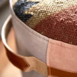 Cotton Pouf Featuring A Screenprinted Bicycle Illustration With Script - Olivia & May -Olivia & May GUEST 83078056 d488 4d71 9bd0 7c4de65d1fe2