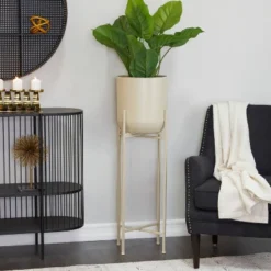 Olivia & May Modern Metal Planter Pot -Olivia & May GUEST 83951216 5c23 4f9b b387 ef114cf587e4