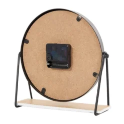 9"x9" Wooden Geometric Clock With Brown Wood Accents Black - Olivia & May: Silent, Modern Design, MDF Material 18 9"x9" Wooden Geometric Clock With Brown Wood Accents Black - Olivia & May: Silent, Modern Design, MDF Material -Olivia & May GUEST 8401bb25 00cc 46d4 9cb0 0c884979a640