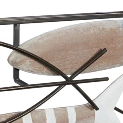 Metal Fish Striped Wall Decor With Metal Wire Designs Brown - Olivia & May -Olivia & May GUEST 8408448d 41db 45ec 8327 aeeb9d68889a