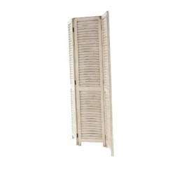 Farmhouse Wood Room Divider Screen Cream - Olivia & May -Olivia & May GUEST 84552f9e 8089 4692 8eaa 4c1d0582003b