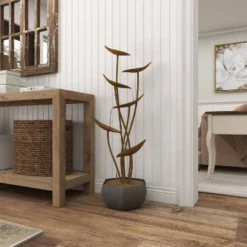 43" Metal Rustic Fountain Gold - Olivia & May -Olivia & May GUEST 8456094b 4792 41dd 9cff 2474785b9a1a