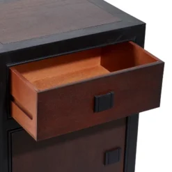 Contemporary Small Wood Cabinet Dark Brown - Olivia & May -Olivia & May GUEST 8457f56b b999 4306 b0da d94ba661a5a7