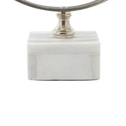 15" X 10" Traditional Aluminum Armillary Sphere With Ceramic Base Silver - Olivia & May 11 15" X 10" Traditional Aluminum Armillary Sphere With Ceramic Base Silver - Olivia & May -Olivia & May GUEST 84c34952 9adf 4b67 9b15 395c81255c2c