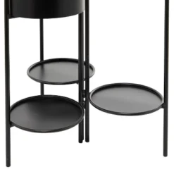 39.5" Wide Planter Pot Modern Metal Black - Olivia & May -Olivia & May GUEST 84e04801 9d58 432d bbfb 4ed02a1bc5f9