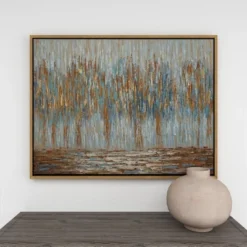 Canvas Tree Framed Wall Art With Gold Frame Gold - Olivia & May -Olivia & May GUEST 84f645b5 7bad 4304 a153 79f1841934b9