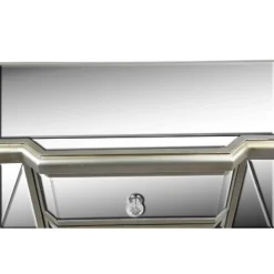 Glam Mirrored Rectangular Storage Cabinet Silver - Olivia & May -Olivia & May GUEST 856127a2 3709 4241 8977 b149d5d242b8