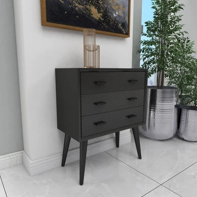 Modern Wooden Chest Black - Olivia & May 4 Modern Wooden Chest Black - Olivia & May - Image 2