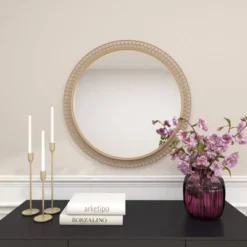 Contemporary Metal Wall Mirror Gold - Olivia & May -Olivia & May GUEST 8858374d 245c 4be9 b43e cadc8059ee39