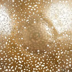 Metal Plate Wall Decor With Moroccan Pattern Gold - Olivia & May -Olivia & May GUEST 88834153 986d 4cda a905 6fa17c2e7c2b