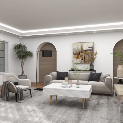 Traditional Metal Floor Lamp Black - Olivia & May 13 Traditional Metal Floor Lamp Black - Olivia & May - Image 11