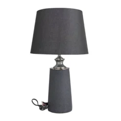 Modern Cement Table Lamp Black - Olivia & May -Olivia & May GUEST 88b0efe7 46a5 4cab abf4 76d9c48a38a0