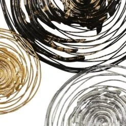 27" X 42" Metal Plate Wall Decor With Textured Pattern Gold - Olivia & May -Olivia & May GUEST 88b1817d 7b85 4204 9c03 6e13cb6146ee