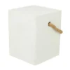 Contemporary Outdoor Accent Table - White - Olivia & May -Olivia & May GUEST 89339586 809d 4cc9 b295 4734be253225