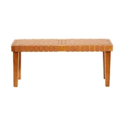 Rustic Birch Wood Bench Brown - Olivia & May -Olivia & May GUEST 89c1c128 8e08 48db 9e62 db00c2c52a84