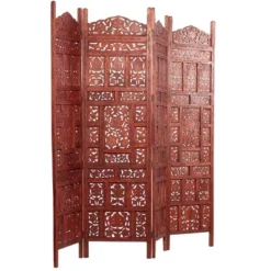 Traditional Wood Room Divider Screen Red - Olivia & May 18 Traditional Wood Room Divider Screen Red - Olivia & May -Olivia & May GUEST 8a161d66 1ae7 4bc7 91a3 8daa59218886