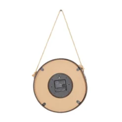 Set Of 3 Metal Wall Clocks With Rope Accents White - Olivia & May: Vintage Iron Timepieces, Indoor Decor -Olivia & May GUEST 8a697819 a5fb 43dd 870f b1c1e71b5cfe