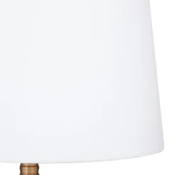 29" X 15" Modern Glass Table Lamp White - Olivia & May -Olivia & May GUEST 8ab3dff8 5d7e 48a9 9222 37f934bc3d65