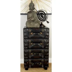 Wood Stacked Side Chest Dark Java - Olivia & May -Olivia & May GUEST 8ade6821 04d1 43a4 9fa9 e017c98b1de6