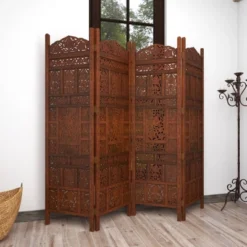 Traditional Wood Room Divider Screen Red - Olivia & May 27 Traditional Wood Room Divider Screen Red - Olivia & May -Olivia & May GUEST 8b05ff53 e240 4802 a136 f56b627db096