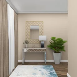 Polystone Table Lamp With Square Shade Gray - Olivia & May -Olivia & May GUEST 8bd44002 0c28 4d27 9c49 bca537f28757