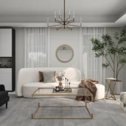 Contemporary Metal Wall Mirror Gold - Olivia & May -Olivia & May GUEST 8be5166b cf15 41ee 96d4 2bf99ac9d44f