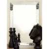 Glass Handmade Beveled Wall Mirror With Crystal Frame Silver - Olivia & May -Olivia & May GUEST 8be74b21 870c 431b 988f ab3418660f2d