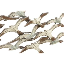 Metal Bird Flying Flock Of Wall Decor White - Olivia & May -Olivia & May GUEST 8c08b306 fe15 4b05 ab4a 7d40ae8624ec
