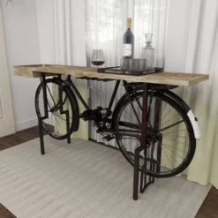 Rustic Metal Console Table Black - Olivia & May -Olivia & May GUEST 8c123bed 394e 4bbc a6c1 6cde0048506f