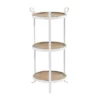 Farmhouse 3 Tiered Metal Accent Table White - Olivia & May -Olivia & May GUEST 8c32bf1d caa1 42bd 8a2e c451cd35c319