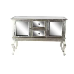 Glam Mirrored Sideboard Silver - Olivia & May